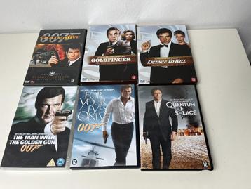 DVD 007 James Bond deze samen 6 voor maar 10 euro beschikbaar voor biedingen