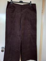 Donkerbruine ART lange rib broek, maat 48, 16- xxxl, rits, Art, Bruin, Nieuw, Ophalen of Verzenden