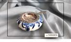 Delfts Blauw met verzilverd theezeefje, Antiek en Kunst, Antiek | Goud en Zilver, Ophalen of Verzenden