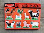 houten puzzel met dieren en geluiden, Kinderen en Baby's, Speelgoed | Kinderpuzzels, Ophalen, Minder dan 10 stukjes, 6 maanden tot 2 jaar