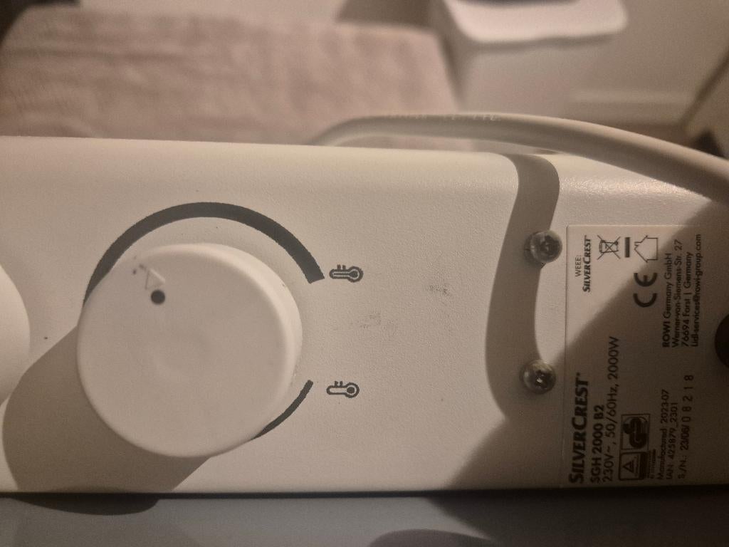 SilverCrest elektrische convector kachel 2000W, Huis en Inrichting, Kachels, Ophalen of Verzenden, Gebruikt, Elektrisch, Overige soorten