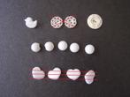 Vintage knopen, WIT Fantasie, diverse maten, Hobby en Vrije tijd, Naaien en Fournituren, Ophalen of Verzenden, Gebruikt, Knoop of Knopen