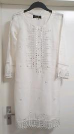 Maat S Wit indiase Marokkaanse kameez kurta tuniek jurk, Ophalen of Verzenden, Zo goed als nieuw, Maat 36 (S), Wit