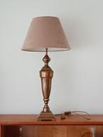 Mooie grote hoge 77cm messing schemerlamp, Huis en Inrichting, Lampen | Tafellampen, Ophalen, Stof, 50 tot 75 cm