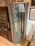 Vitrinekast hoek, Huis en Inrichting, Ophalen, Met deur(en), Eikenhout, 50 tot 100 cm