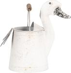 OPRUIMING - CLAYRE & EEF METALEN EEND - POT 34,50 NU 10,00, Tuin en Terras, Bloempotten, Rond, Nieuw, Ophalen of Verzenden, Metaal