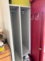 Lockers, grijs, rood, sterk, netjes, Huis en Inrichting, Kasten | Lockerkasten, Ophalen, Zo goed als nieuw