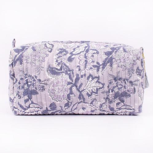 Bohemian toilettas van Bambooya - lila gebloemd, Sieraden, Tassen en Uiterlijk, Toilettassen, Nieuw, Dame, Paars, Ophalen of Verzenden