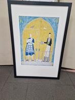 Annora Spence tea on the balcony, Ophalen of Verzenden, 75 cm of meer, 50 tot 75 cm, Print