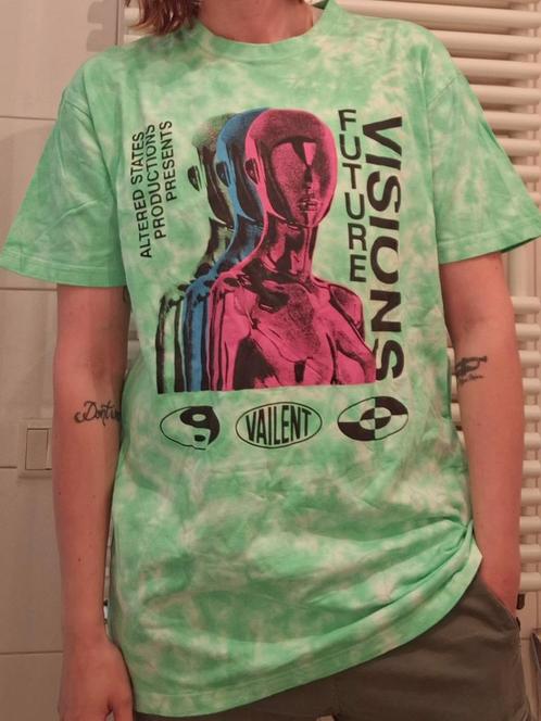Laus tiedye - tie dye shirt maat L - vailent future visions, Kleding | Heren, T-shirts, Zo goed als nieuw, Maat 52/54 (L), Groen