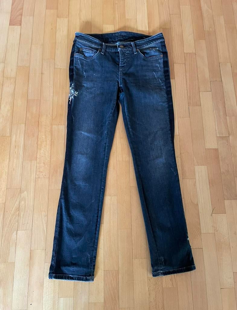 Cambio modern rise stretch jeans 38 used look grijs, Cambio, Ophalen of Verzenden, Zo goed als nieuw, W30 - W32 (confectie 38/40)