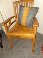 2  teakhouten leunstoelen, Antiek en Kunst, Antiek | Meubels | Stoelen en Banken, Ophalen of Verzenden
