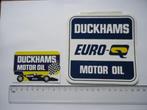 sticker DUCKHAMS MOTOR OIL motorolie retro race auto oil, Verzenden