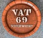 Reclame polyester bord VAT 69 Scotch Whisky., Ophalen of Verzenden