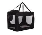 Reisbench Softbench Honden Bench 3 Deurs Zwart Opvouwbaar