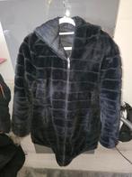 2-zijdige Winterjas XL - Teddy & Effen Zwart, Ophalen of Verzenden, Zo goed als nieuw, Maat 46/48 (XL) of groter, Zwart