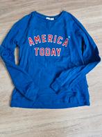 Amerika today trui maat s kleuren blauw rood en wit, Blauw, Ophalen of Verzenden, Zo goed als nieuw