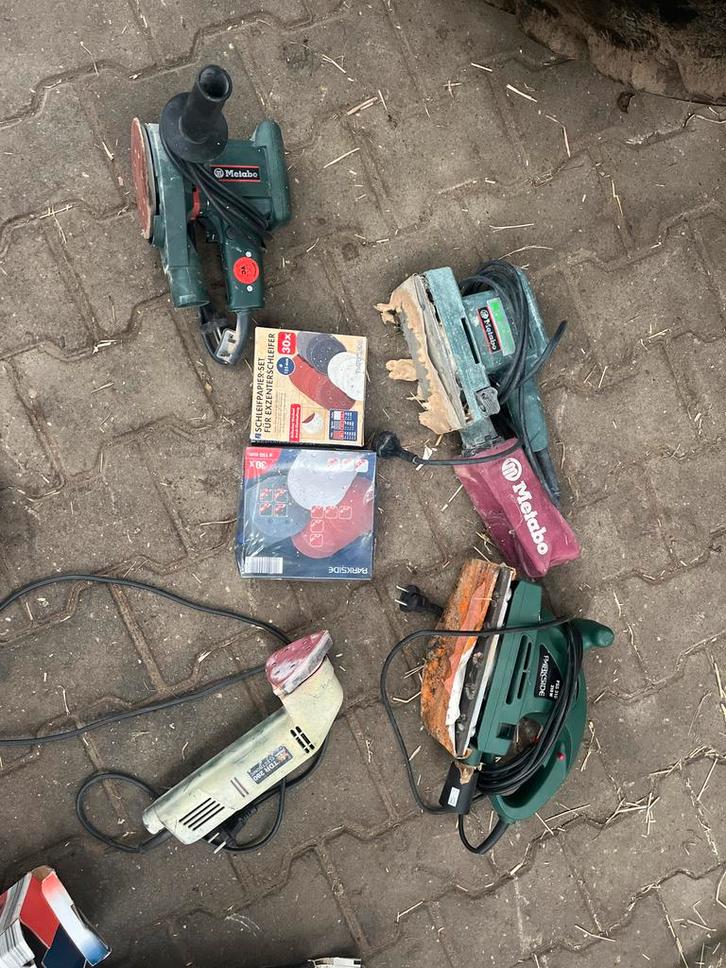 Diverse Schuurmachines - Metabo, Parkside, TDR, Doe-het-zelf en Verbouw, Gereedschap | Schuurmachines, Gebruikt, Minder dan 600 watt