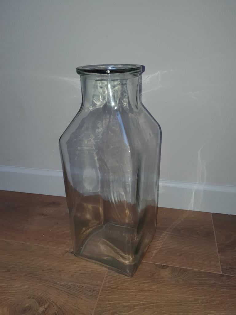 GROTE HOGE GLAZEN VAAS, Ophalen, Zo goed als nieuw