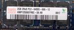 HYNIX RAM DDR2 SODIMM 2gb, Gebruikt, Verzenden, DDR2, 2 GB