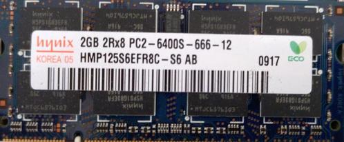 HYNIX RAM DDR2 SODIMM 2gb, Computers en Software, RAM geheugen, Gebruikt, Laptop, 2 GB, DDR2, Verzenden