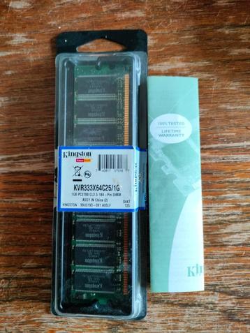 Kingston ValueRAM KVR333X64C25/1G geheugen beschikbaar voor biedingen
