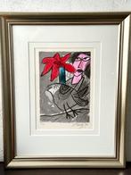 Cornelis Weille Litho - Vrouw met Vogel Nr2, Ophalen of Verzenden