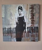 Schilderij te koop Audrey Hepburn, Huis en Inrichting, Woonaccessoires | Schilderijen, Tekeningen en Foto's, 75 tot 100 cm, Schilderij