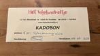 Cadeau bon twv 75.-, Tickets en Kaartjes, Eén persoon, Cadeaubon, Overige typen