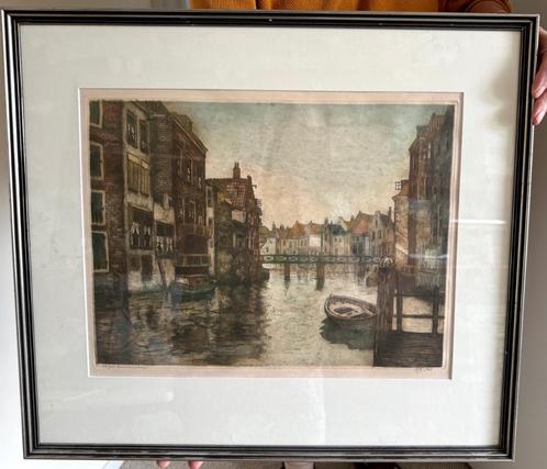 Kleurenets DORDRECHT Henri Johan van der Stal, Antiek en Kunst, Kunst | Schilderijen | Klassiek, Ophalen