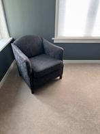 Chateau fauteuil - zwart met royal livre patroon - zgan, Ophalen, Hout, Gebruikt, 75 tot 100 cm