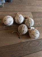 Kerstballen met tekst riviera maison, Huis en Inrichting, Ophalen of Verzenden, Zo goed als nieuw