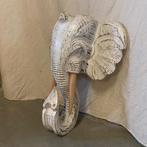 Houten Olifantenkop - 50 cm – 2 kleuren –bij TTM Wonen, Www.ttmwonen.nl, Nieuw, Ophalen of Verzenden, Info@ttmwonen.nl