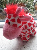 Koe of giraffe roze rood wit velours merk Russ Berrie, Kinderen en Baby's, Speelgoed | Knuffels en Pluche, Ophalen of Verzenden