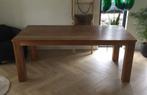 Teak houten eettafel 200x98 cm, Gebruikt, Teakhout, 200 cm of meer, Vijf personen of meer