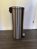 Brabantia pedaalemmer, chroom, 20 liter, Ophalen, Met pedaal, 50 tot 75 cm, Zo goed als nieuw