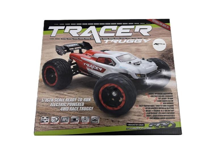 FTX TRACER 1/16 4WD TRUGGY TRUCK RTR - RED, Hobby en Vrije tijd, Modelbouw | Radiografisch | Auto's, Nieuw, Auto offroad, Overige schalen
