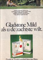 Retro reclame 1968 Gladstone sigaretten op uitgekozen moment, Verzamelen, Ophalen of Verzenden