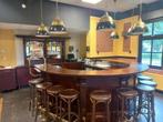 Ronde bar met achterkast inclusief lekbladen, Ophalen, Gebruikt
