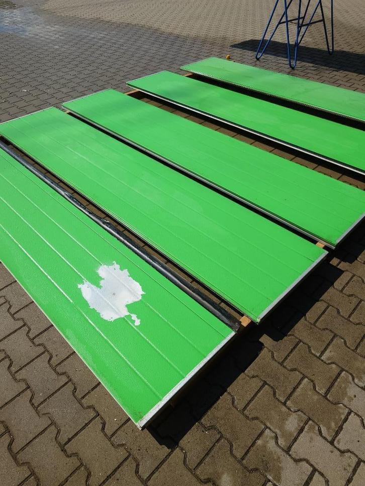 Geïsoleerde (overhead) deurpanelen (D5), Doe-het-zelf en Verbouw, Deuren en Horren, Gebruikt, Garagedeur, Minder dan 200 cm, 120 cm of meer