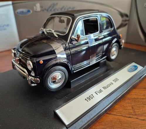 Fiat 500 modelauto 1:18 nieuw in doos Welly, Hobby en Vrije tijd, Modelauto's | 1:18, Nieuw, Auto, Welly, Ophalen of Verzenden
