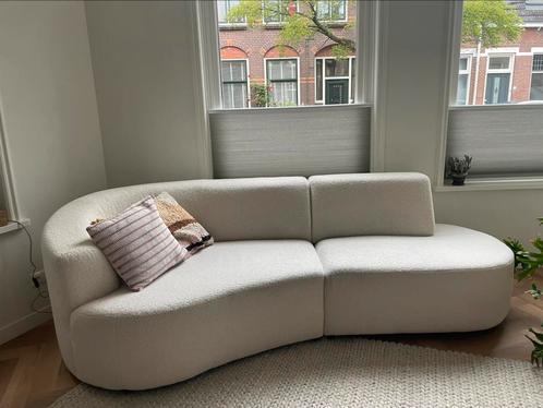 Bank Sevn Denise teddy wit, Huis en Inrichting, Banken | Sofa's en Chaises Longues, Zo goed als nieuw, Ophalen