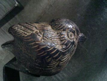 4 gietijzeren vogeltjes met klem decoratie beschikbaar voor biedingen