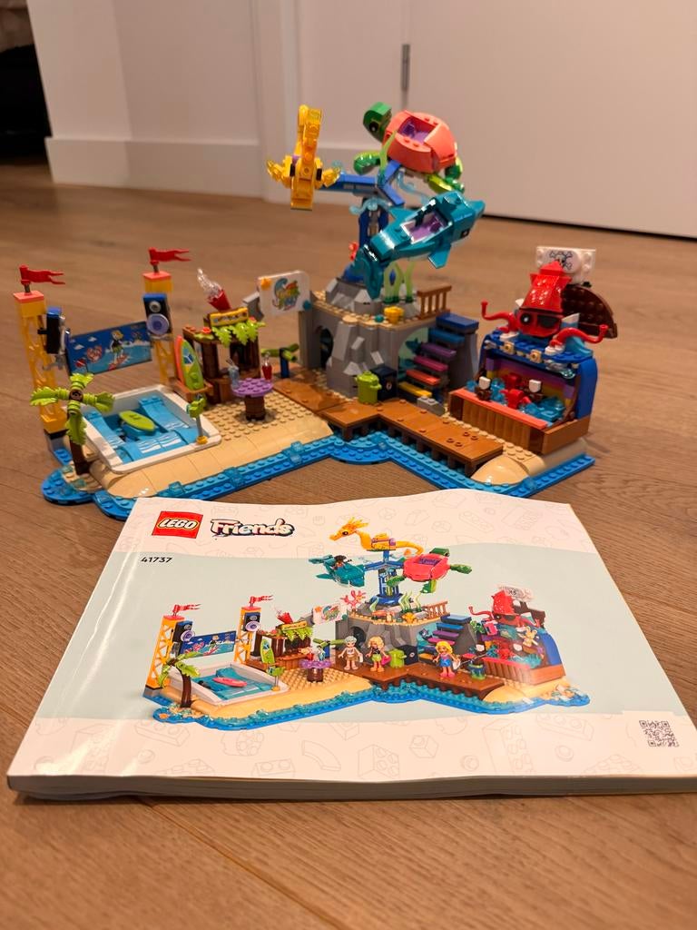 LEGO Friends Strand Attracties - Zo Goed Als Nieuw!, Ophalen of Verzenden, Zo goed als nieuw, Complete set, Lego
