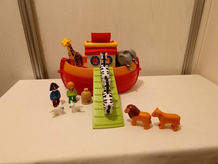 123 Playmobil 6765 ark van Noach compleet, Kinderen en Baby's, Speelgoed | Playmobil, Gebruikt, Complete set, Ophalen of Verzenden