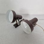 2 Vintage Anvia Wandlampjes / Bedlampjes, Ophalen of Verzenden, Gebruikt, Metaal, Vintage