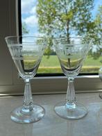 Baccarat kristallen wijnglas 1910, guirlande, 2 x, Ophalen of Verzenden, Zo goed als nieuw