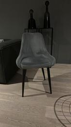 Grijze velours eetkamerstoelen (6 stuks), Huis en Inrichting, Ophalen, Zo goed als nieuw, Vijf, Zes of meer stoelen, Stof