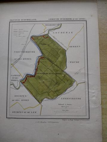 136 Ouderkerk op den Ijssel Litho Kuyper 1867 beschikbaar voor biedingen