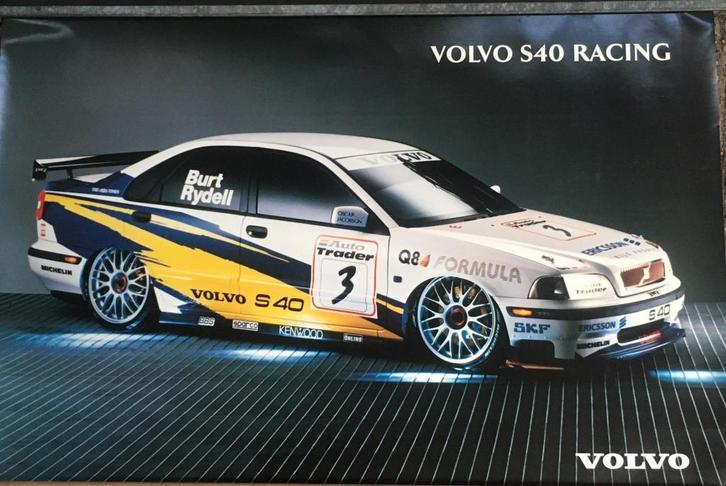 Poster. Volvo winner. BTCC 1997. S40. Rydell. Burt 70x100 cm, Verzamelen, Automerken, Motoren en Formule 1, Nieuw, Auto's, Ophalen of Verzenden